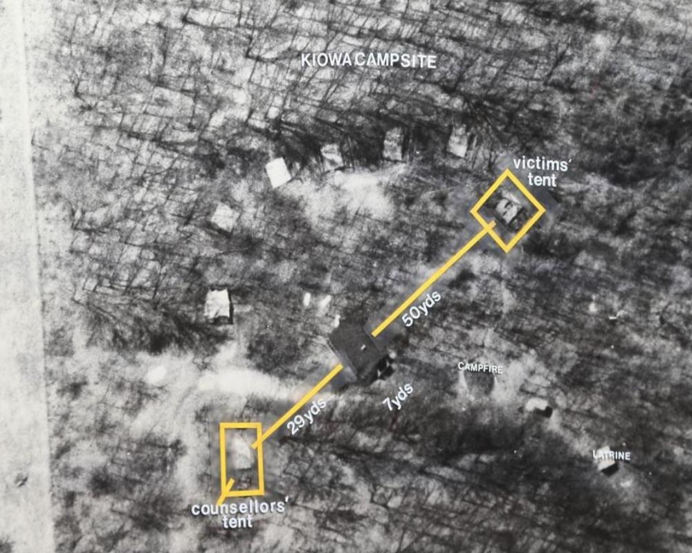 Doris Milner was one of three girls due to stay in Tent 8 throughout the summer camp