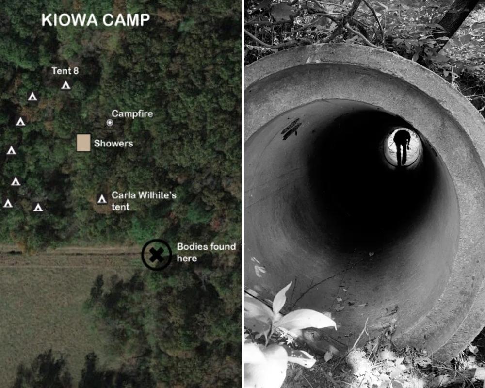 Tent 8 was almost impossible to see from the counselor's quarters